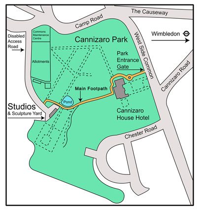 Cannizaro Park Studio Map