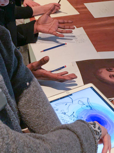 Hands at Work, Workshop at the Wellcome Collection 2nd February 2018