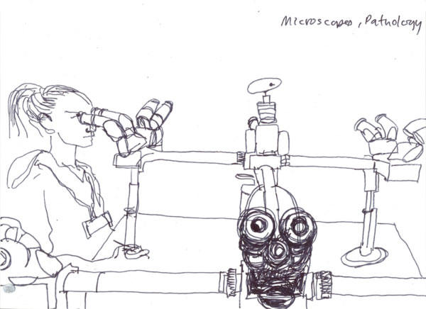 Microscopes, pathology