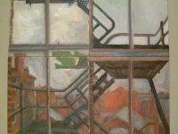 Four Fire Escape paintings