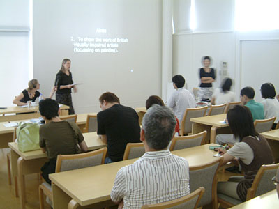 Sally lecturing 