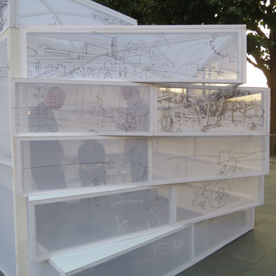 Live Drawing on the South Bank for Liberty Festival