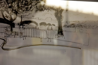 Live Drawing on the South Bank for Liberty Festival