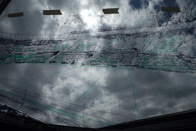 Drawing in progress Centre Court from inside 360