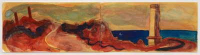 Chimney Stacks and Red Rocks, Geevor
