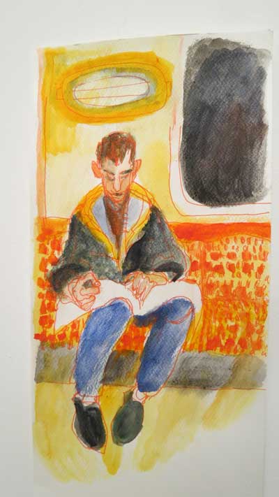 Man on the Clockwork Orange, Glasgow subway