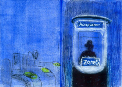 Assistance Booth on the Night Tube