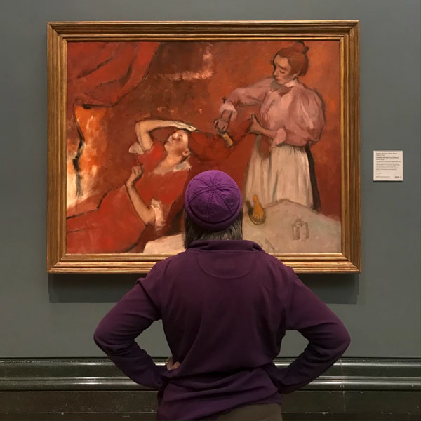 Sally with Degas