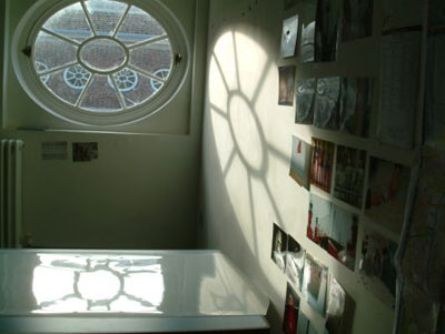 picture of studio windows, shadows